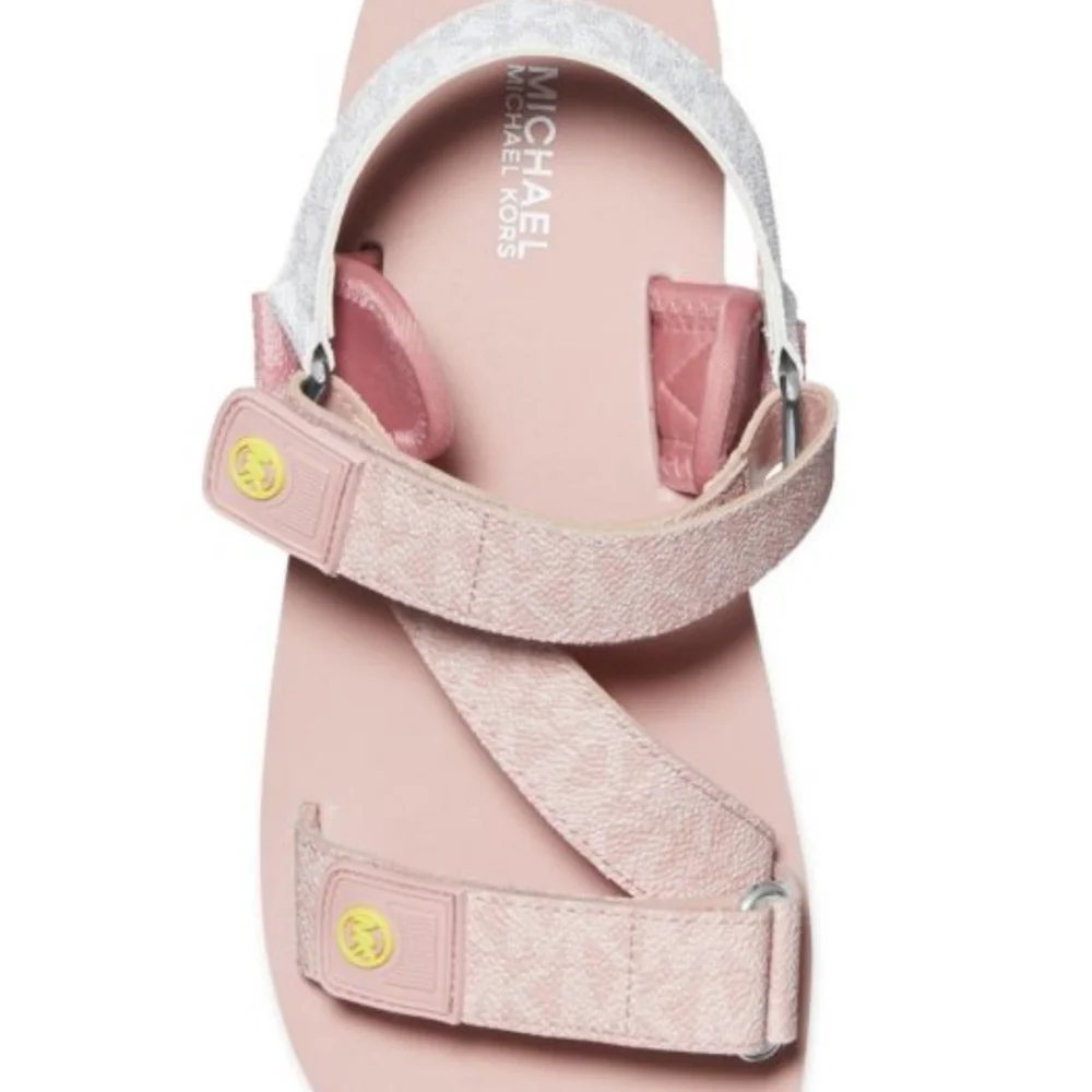 MICHAEL Michael Kors Oaklee Monogram Platform Sandals - Picture 3 of 4